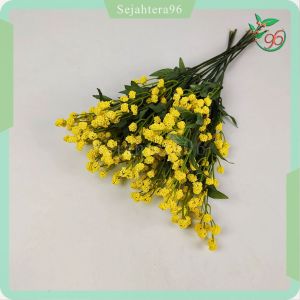 Bunga Gypso Gabus Baby Breath Rangkaian Hiasan Murah Bunga Dekorasi Gypsophila untuk Dekorasi Ruangan Dekorasi Wedding atau Pelaminan Artificial Plastik Import