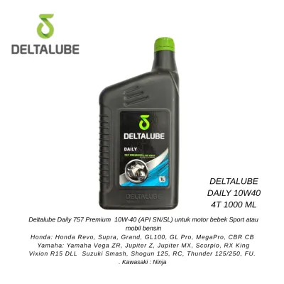 Oli Mesin Deltalube Matic Daily 10W30 untuk Honda Vario/Beat/Scoopy/Mio/X Ride - 100% ORIGINAL