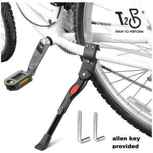 T2P Bicycle Kickstand Kick Stand Bike Side Stand Alloy Adjustable Side Kick Stand Rear Mount Support
