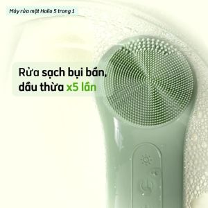 Máy Rửa Mặt Massage Tích Hợp Liệu Pháp Ánh Sáng và Nhiệt Halio Multi-task Cleansing & Massaging