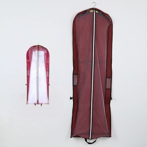 XYAX(XUNJIE) Long Wedding Dress Dust Cover Foldable 180cm Clothes Case Coat Protector with Zipper Gown Dustproof Cover for Bride