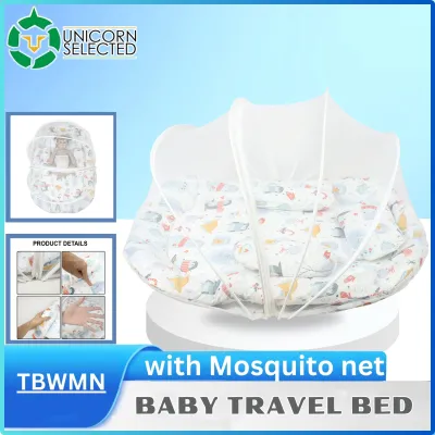 Unicorn Selected Baby Travel Portable Mobile Crib Baby Nest Cot Newborn Multi-function Folding Bed Child Foldable Chair With Toys Mosquito Net Gift Play Mat Mom Bag