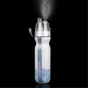 590ml Sports Water Bottle Mist Spray Arctic Squeeze Thermal Heat Insulated Leak-proof Drop Proof