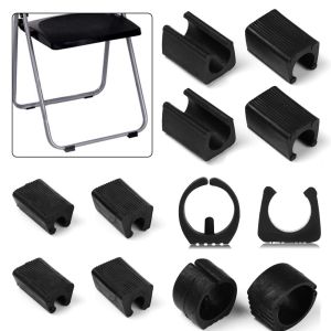 HUANG รูปตัวยู ทนทาน ฝาท่อ ชั้นลอย ต่อต้านด้านหน้า ฟุตเฟอร์นิเจอร์ แผ่นรองขาเก้าอี้ ที่หนีบท่อสตูล แผ่นยางรองหลัง แดมเปอร์