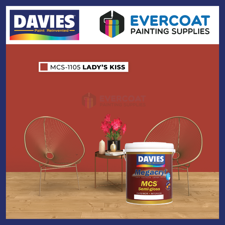 Davies Paints Megacryl SemiGloss 4Liters (Reds & Pinks) Lazada PH