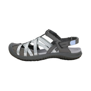 GRITION รองเท้าแตะสีฟ้าผู้หญิงรองเท้าส้นสูงกลางแจ้งรองเท้าแตะส้นสูงรองเท้าแตะบางเบาการสึกหรอ