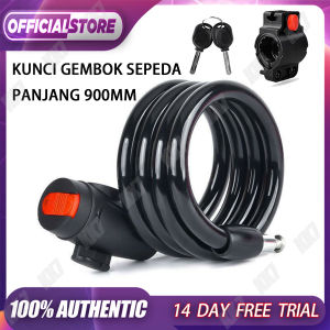 Kunci Gembok Ban Sepeda Anti Maling 0.9 Meter Cable Coil Lock Stainless Steel - TY588YZ