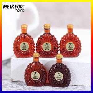 MEIKE001 5pcs มินิไวน์ขวดรุ่น dollhouse Miniature 1:12สำหรับตกแต่งบ้านตุ๊กตา