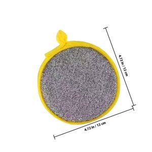 20pcs Kitchen Double Sided Reusable Scouring Pad Cleaning Nylon Sponge For Washing Dishes Kitchen Scourer Pan Brush Special Soft Dishwashing Sponge Non-stick Oil Dish Washing Magic Sponges Double Sided Dish Cloth Kitchen Tool