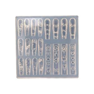 Multipurpose 3D Nail Art Carving Mould Templates with Butterfly and Moon Designs for Acrylic Nail Craft Projects