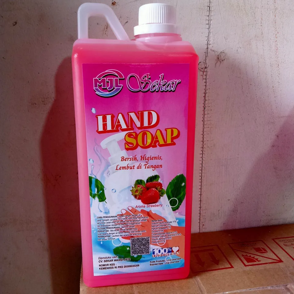 handsoap strawberry murah 1 liter / sabun cuci tangan aroma strawberry  murah promo | Lazada Indonesia