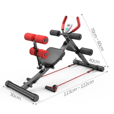 4 in 1 AB Cruncher Foldable Fitness Equipment Butt Lifting Machine Sit-Up Bench Home Gym Exerciser Gear Roller bar