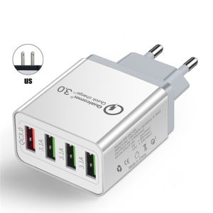 Clearance Fast Charging Adapter USB QC 3.0 3.1A 4USB หัวชาร์จ หัวชาร์จมือถือ อแดปเตอร์ชาร์จไฟ ชาร์จได้ 4 พอร์