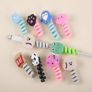 Lò Xo Bảo Vệ Cáp Sạc Tai Nghe – Combo 5 Cái – Hình Thú Siêu Xinh Chống Gãy Đầu Dây Silicone Dẻo