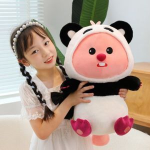 Hải Ly Loopy Gấu Trúc Gấu bông Hải Ly Loopy cosplay Gấu dâu Lotso vải lông mịn dễ thương Hot trend