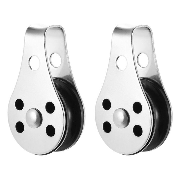 (KUAO) Stainless Steel 316 Pulley Blocks Rope Runner Kayak Boat ...
