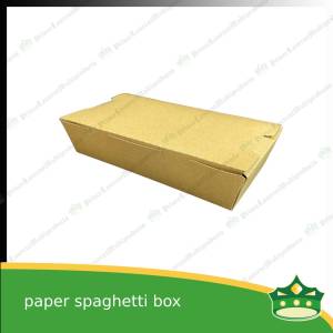 [25 pcs] paper spaghetti box kraft brown for take-outs and delivery of meals ulam rice toppings appetizers kanin at ulam balot sa karton laminated inside no leak sauce