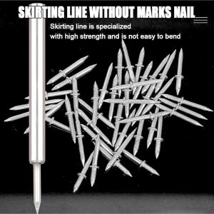 100 PCS Paku Sekrup Skrup 2 Dua Arah Sisi Ulir Spiral Kepala Ganda Sambungan Kayu Sisipan Bangku Meja Sofa Lemari Kabinet Double Head Skirting Seamless Nail