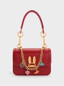Túi C N K Phiên Bản Tay Thỏ Kèm Charm Fullbox Túi Vải Hãng Đặc Biệt Kèm Ảnh Thật Chuẩn Hãng Y Hình Size 17cm (Authentic Tuồn)