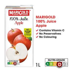 Marigold 100% Apple Juice 1L - No Sugar Added