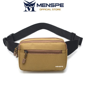 MENSPE Men Sports Waist Bag Fashion Men Bag Chest Bag Shoulder Bag Sports Bag Waterproof Oxford Three Zipper Large Capacity Design Running Bag Portable Gym Bag for Running Cycling Hiking Walking
