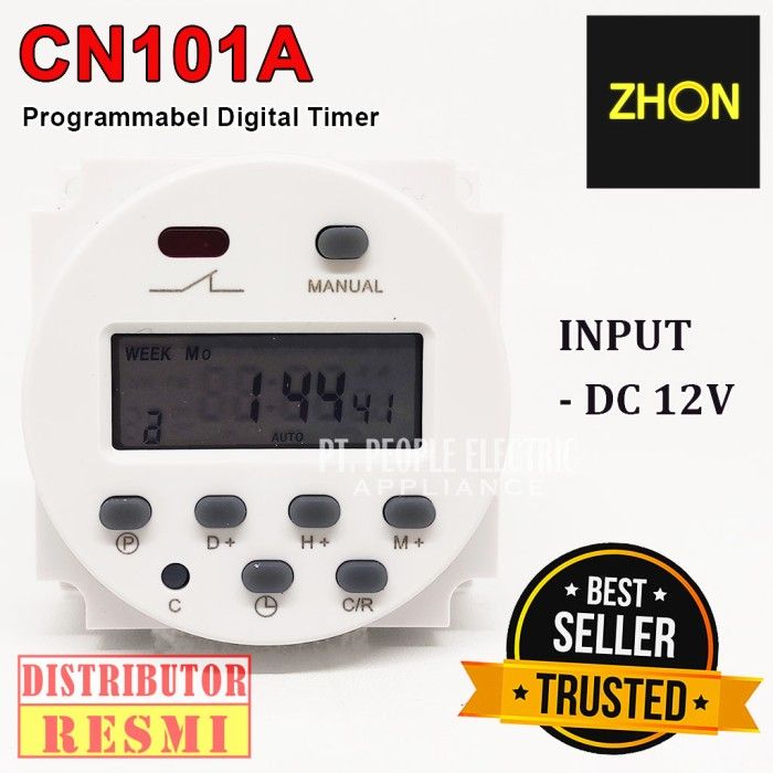 TIMER SWITCH DIGITAL CN101A TIME DELAY RELAY 12V DC - CN101A | Lazada ...