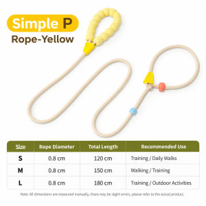 P Rope Slip Leash for Dogs Anti-Pull Training Walking Lead