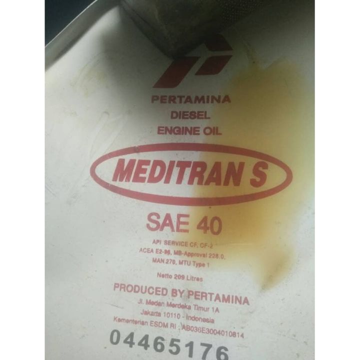 Original ECERAN oli mesin diesel sae 40 Pertamina Meditran S40 Api CF2
