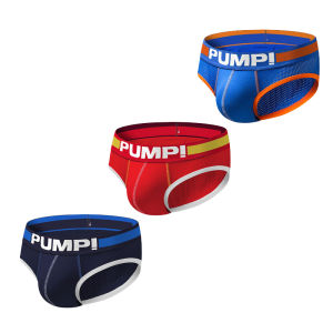 CMENIN PUMP 3Pcs New Cotton Mens Panties Briefs Men Underpants Low Waist Slip Jockstrap Underwear Man Brief Underware QMBriefs