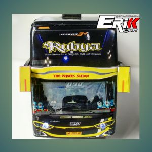 Mainan Bus Telolet Basuri Miniatur Bis Sudiro Tungga Jaya Rubya Miniatur Bus Mobil Mainan