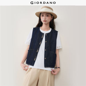 Giordano Women Women Round Neck Jeans Free Shipping 18376202
