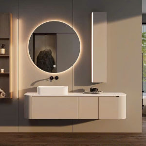 LHệ FREESHIP Tủ gương lavabo phòng tắm MILOR nhựa PVC đặc lõi cao cấp siêu bền đẹp - TCE - Bảo hành 10 năm