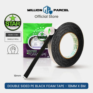 STAR Heavy Duty Double Sided Tape | PE Black Foam Tape Double Sided | Mounting Tape | Frame Tape | Wall Tape| Waterproof
