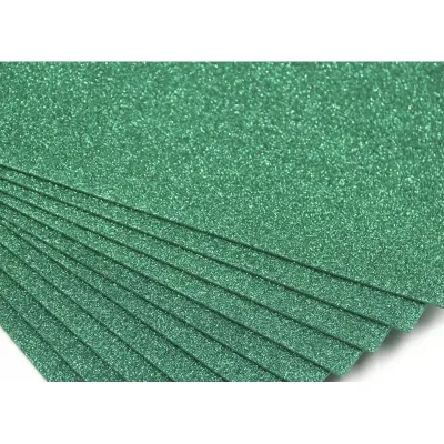 6pcs Eva Glittered Foam Sheet w/ Adhesive Tape A4 Size