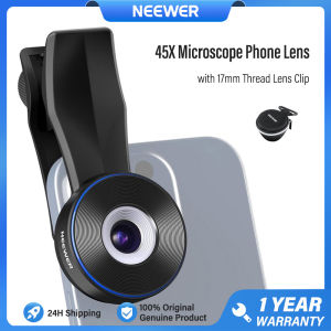 NEEWER LS-32 Pro 45X Mini Microscope Phone Lens Ống kính điện thoại kính hiển vi có giá đỡ ống kính điện thoại ống kính máy ảnh điện thoại dành cho iPhone 16 15 Pro Max Samsung S25 S24 Ultra
