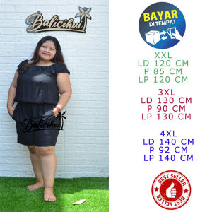 Balicihui Jumpsuit Sabrina Jumbo Jumpsuit Pendek Jumpsuit Wanita Jumpsuit Plus Size Jumpsuit Big Size Jamsut Bali Jamsuit Jumsuit