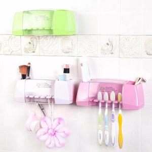 Multifunctional Toothpaste Toothbrush Holder Creative Commodity Shelf Space-saving Adhesive Storage Rack Bathroom Accessory