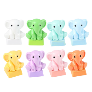 Unique Little Elephant Keycap for Mechanical Keyboards Cartoon Animal Resin Keycap Perfectly for Customization