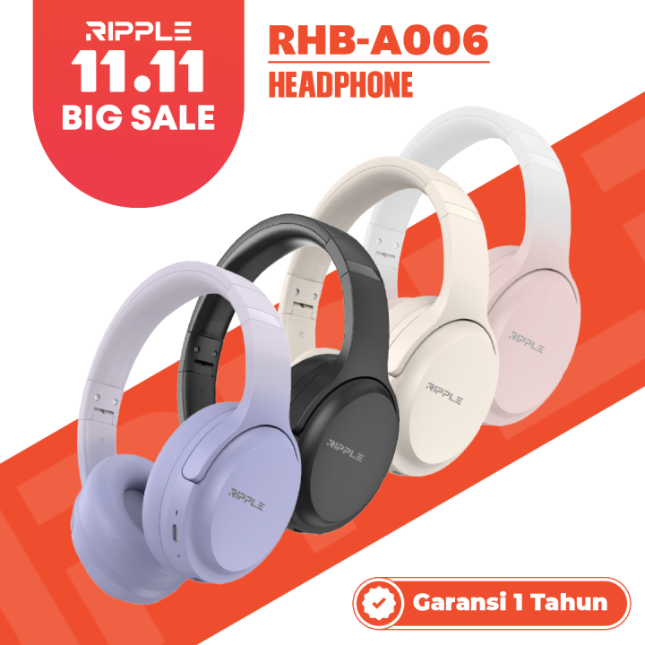Ripple Headset Bluetooth Super Bass RGB Lighting Wireless Headphone ...