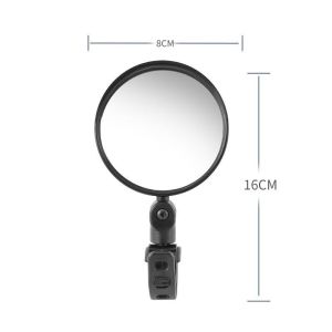 Rearview Mirror Wide Angle Convex Bike Motorcycle Adjustable Portable Multifunction For Urban Riding/Electric Bicycle/City Use/Adult Men Women