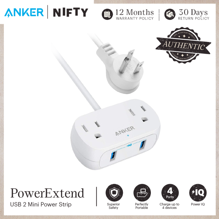 Anker Power Strip with PowerExtend, Surge Protector, 5ft Extension Cord