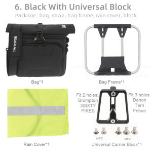 TWTOPSE Bicycle 3D Hard Shell O Bag For Brompton Folding Bike 3SIXTY PIKES Rain Cover Strip Fit Food Camera Dahon JAVA Basket