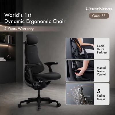 [Ready Stocks] LiberNovo Omni SE | Worlds 1st Dynamic Ergonomic Chair