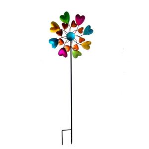 Rotating Wind Spinner Sculpture Suitable For Outdoor Decorations Easy Assembly Metal Garden Art Design Weather Resistant