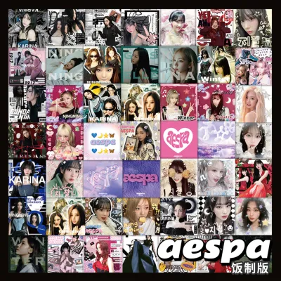 xs190-60 pcs aespa graffiti waterproof sticker