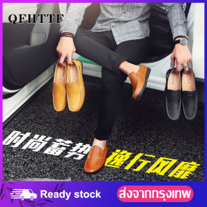 ผู้ชายหนังแท้รองเท้าไม่มีส้นชายสลิปบนหนังรองเท้าไม่มีส้นแฟชั่นผู้ชายรองเท้าหนังลำลองผู้ชายรองเท้าแตะนุ่มระบายอากาศขนาดใหญ่ 38-47