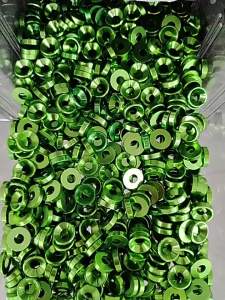 HCdailyToolsMix Colorful Aluminum Flat Washer M2 M2.5 M3 M4 M5 M6 M8 Anodized Aluminum Countersunk Head Washer Gasket For Screws Bolts