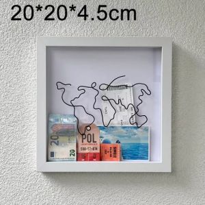 【Original+24hours delivery】MY Adventure Archive Box Ticket Shadow Box With Slot Travel Shadow Box For Keepsakes Ticket Souvenir Travel Shadow