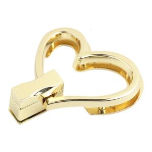 Heart Shape Bag Clasp Fashion Bag Closure Metal Bag Lock Clasp Turn Lock Buckles Hardware Bag Accessories for DIY Bag