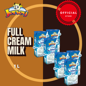 JERSEY Full Cream Milk 1Lx6/x9/x12 Pack – Creamy UHT Milk for Coffee Milk Tea & Daily Drinking | Tetra Pak | Fresh Taste